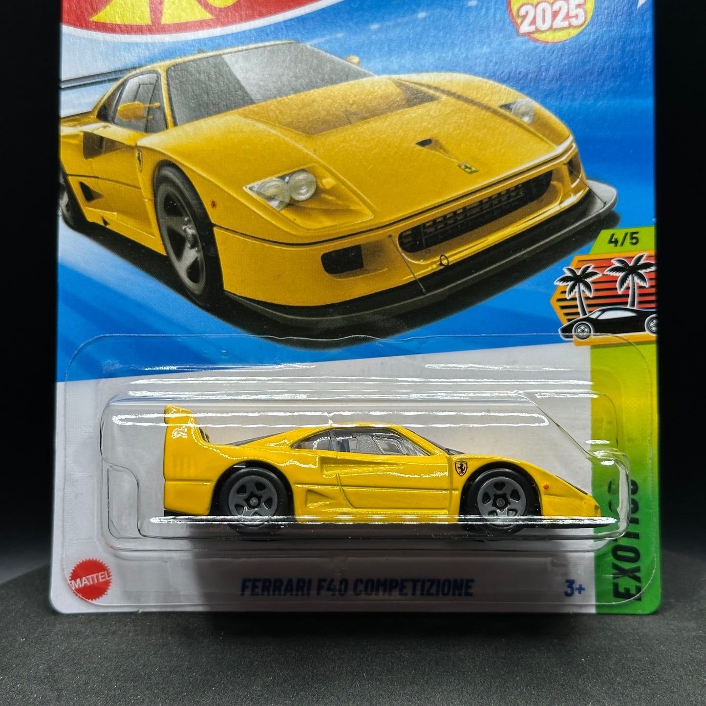 Hot Wheels Ferrari F40 Competizione Yellow