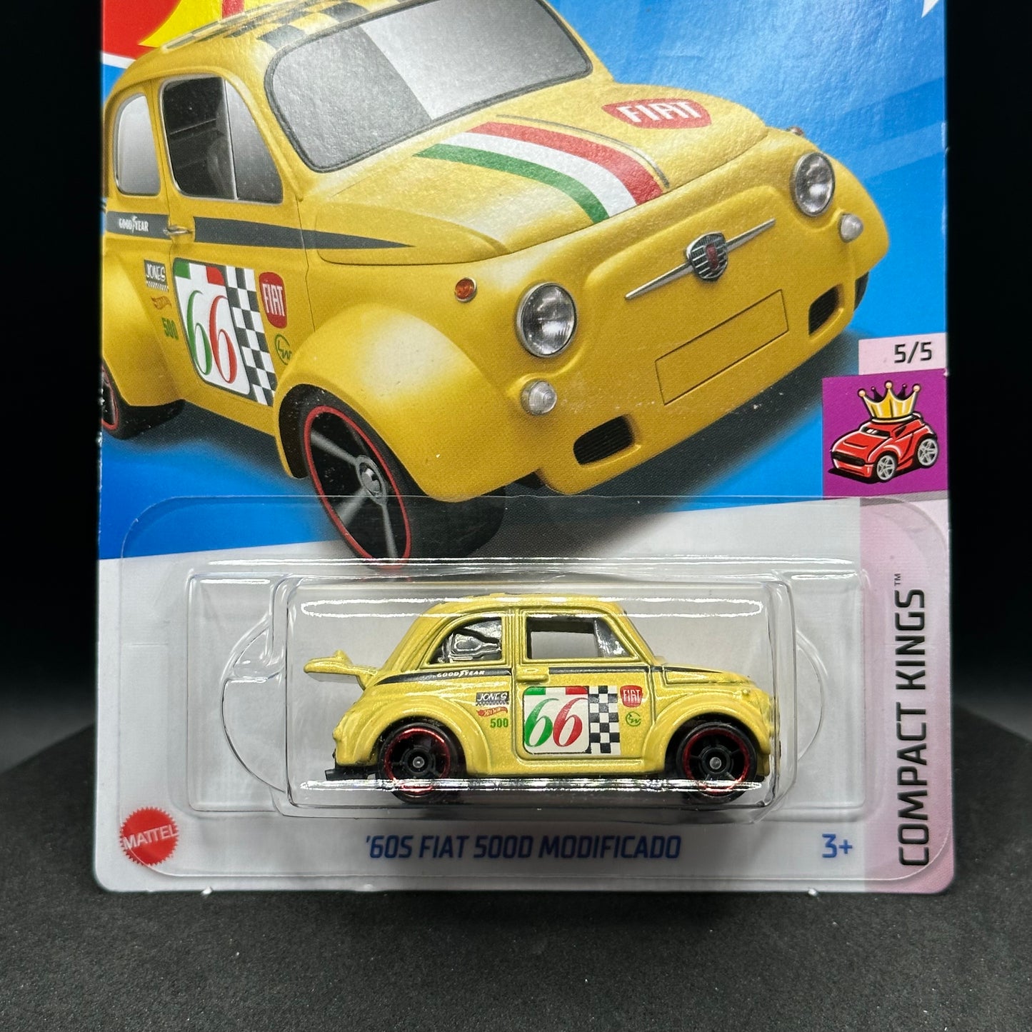 Hot Wheels ‘60s Fiat 500D Modificado Yellow