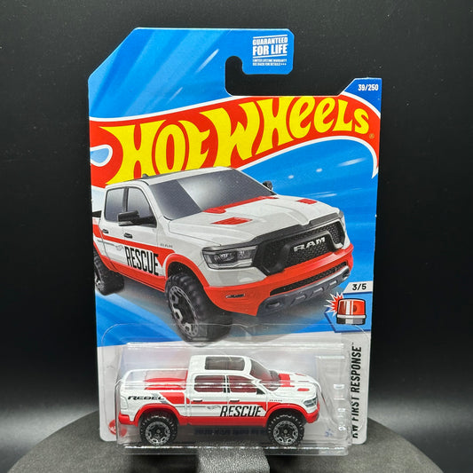 Hot Wheels 2020 Ram 1500 Rebel White Rescue