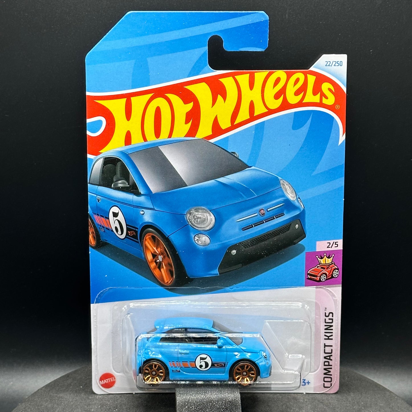 Hot Wheels Fiat 500e Blue