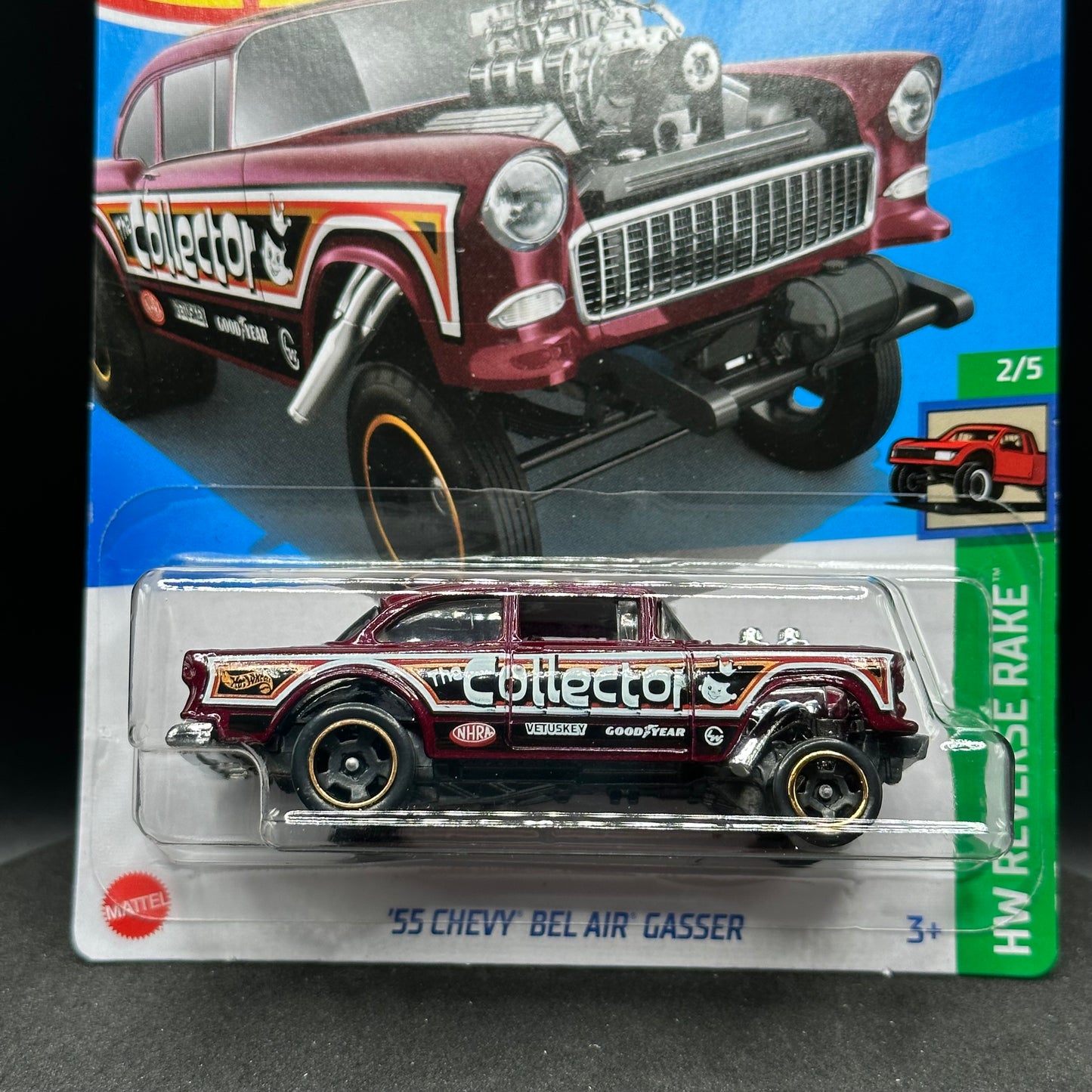 Hot Wheels Chevy Bel Air Gasser Maroon