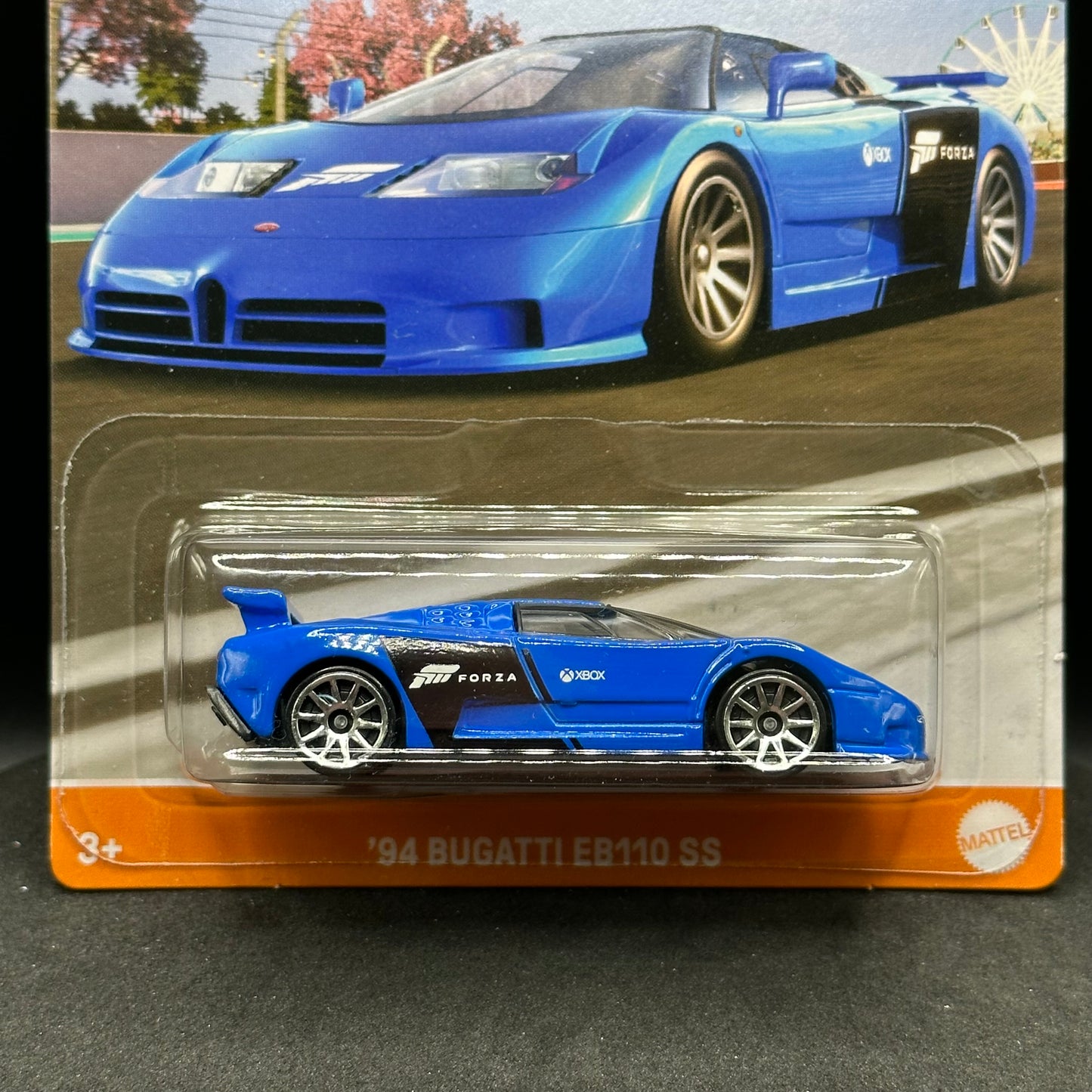 Hot Wheels Forza Bugatti EB110 SS Blue