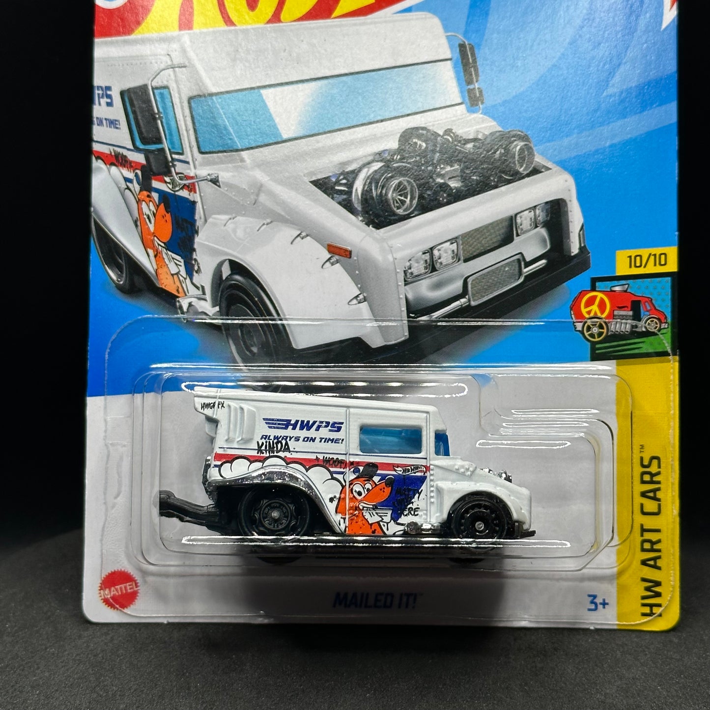 Hot Wheels Mailed It White