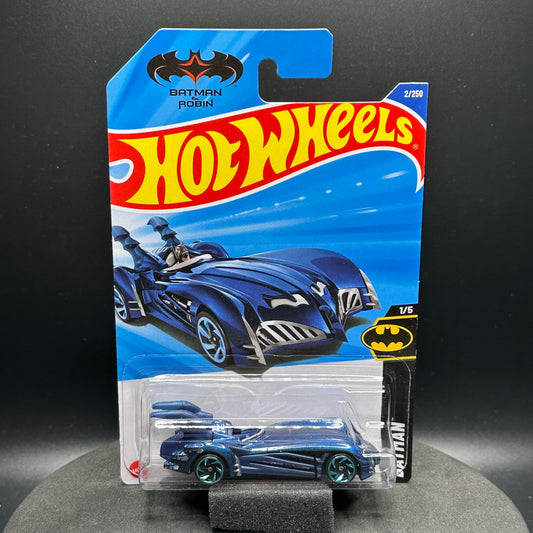 Hot Wheels Batman & Robin Batmobile Blue