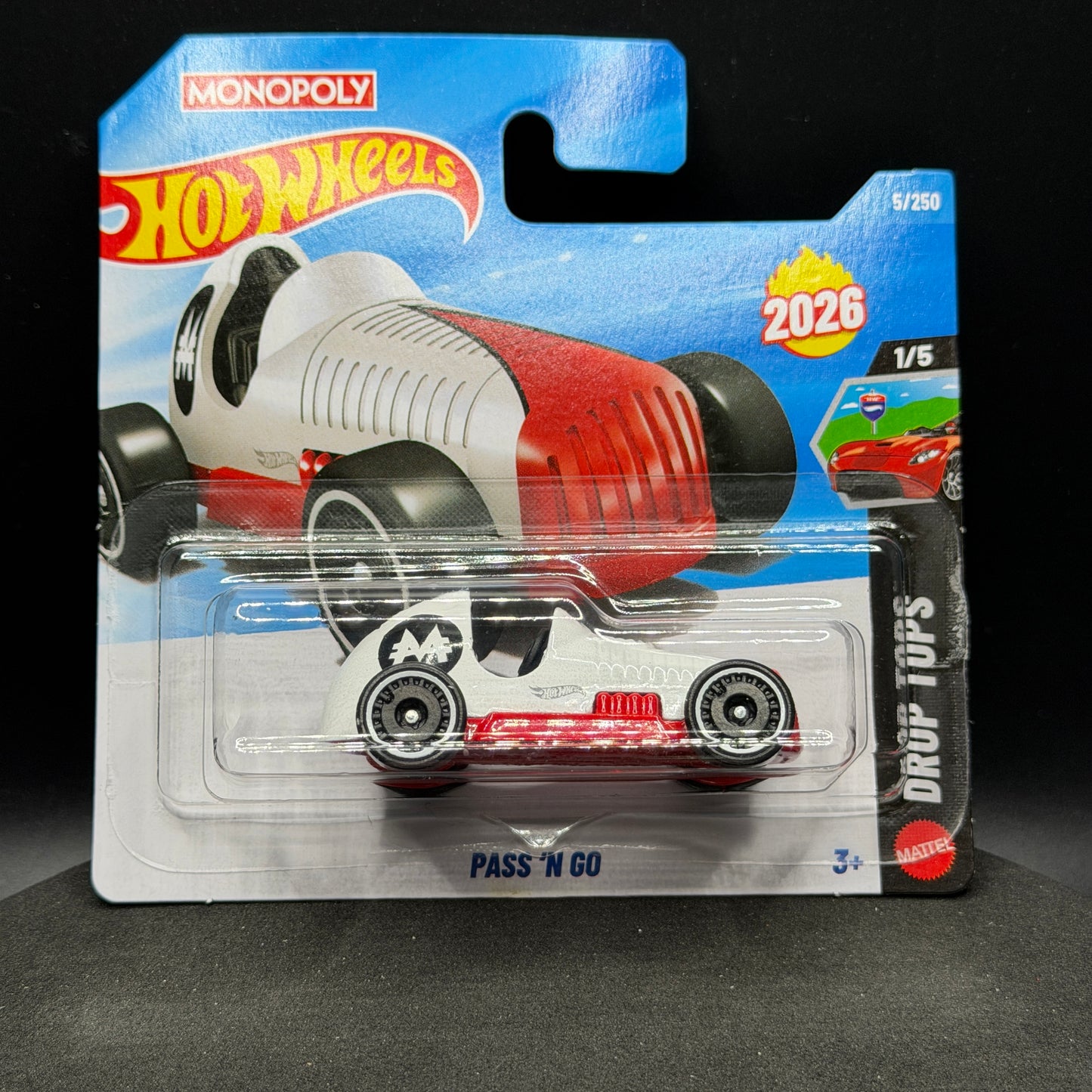 Hot Wheels Monopoly Pass N Go White SC