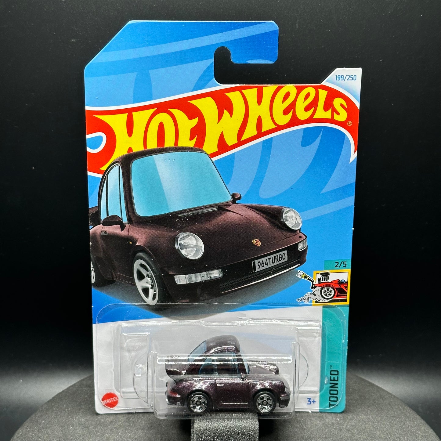 Hot Wheels Tooned Porsche 911 Turbo 964 Maroon