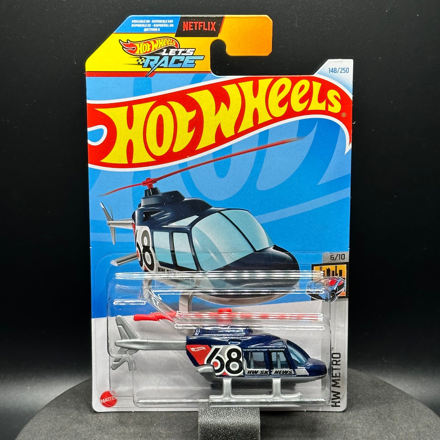 Hot Wheels Propper Chopper Dark Blue