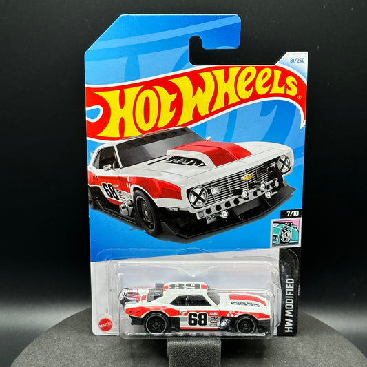 Hot Wheels Custom ‘68 Camaro White & Red