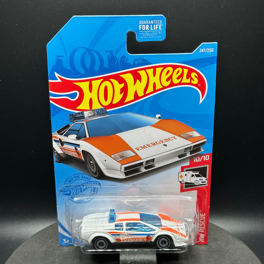 Hot Wheels Lamborghini Countach Police Car TH