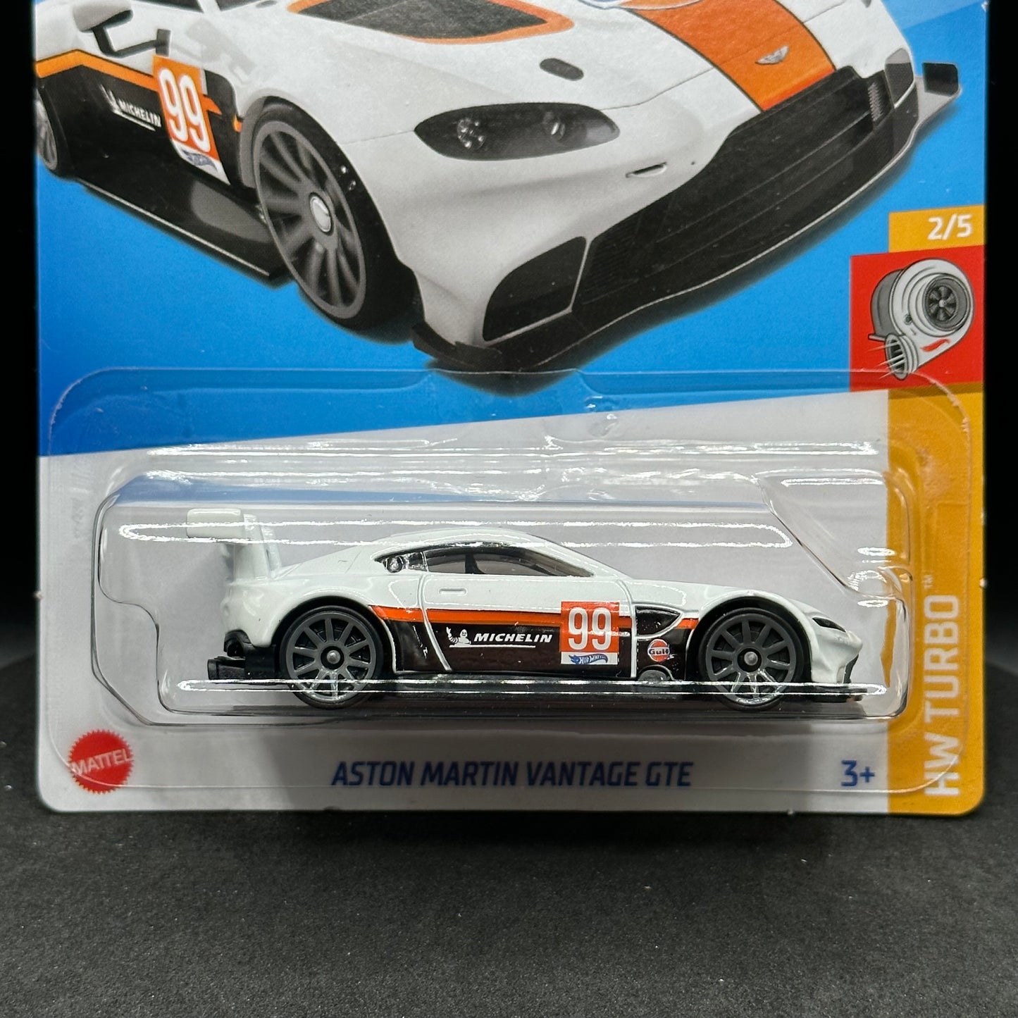 Hot Wheels Gulf Aston Martin Vantage GTE White