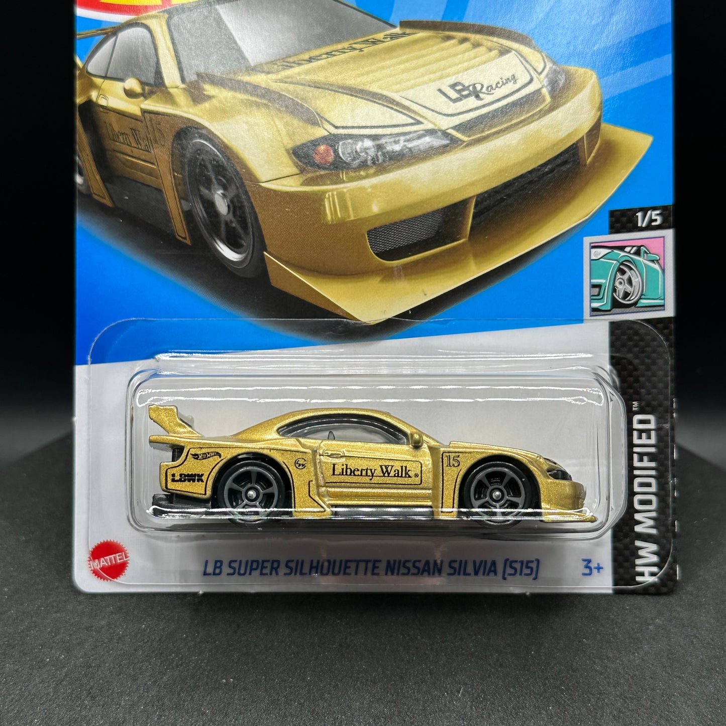 Hot Wheels Liberty Walk Nissan Silvia S15 Gold