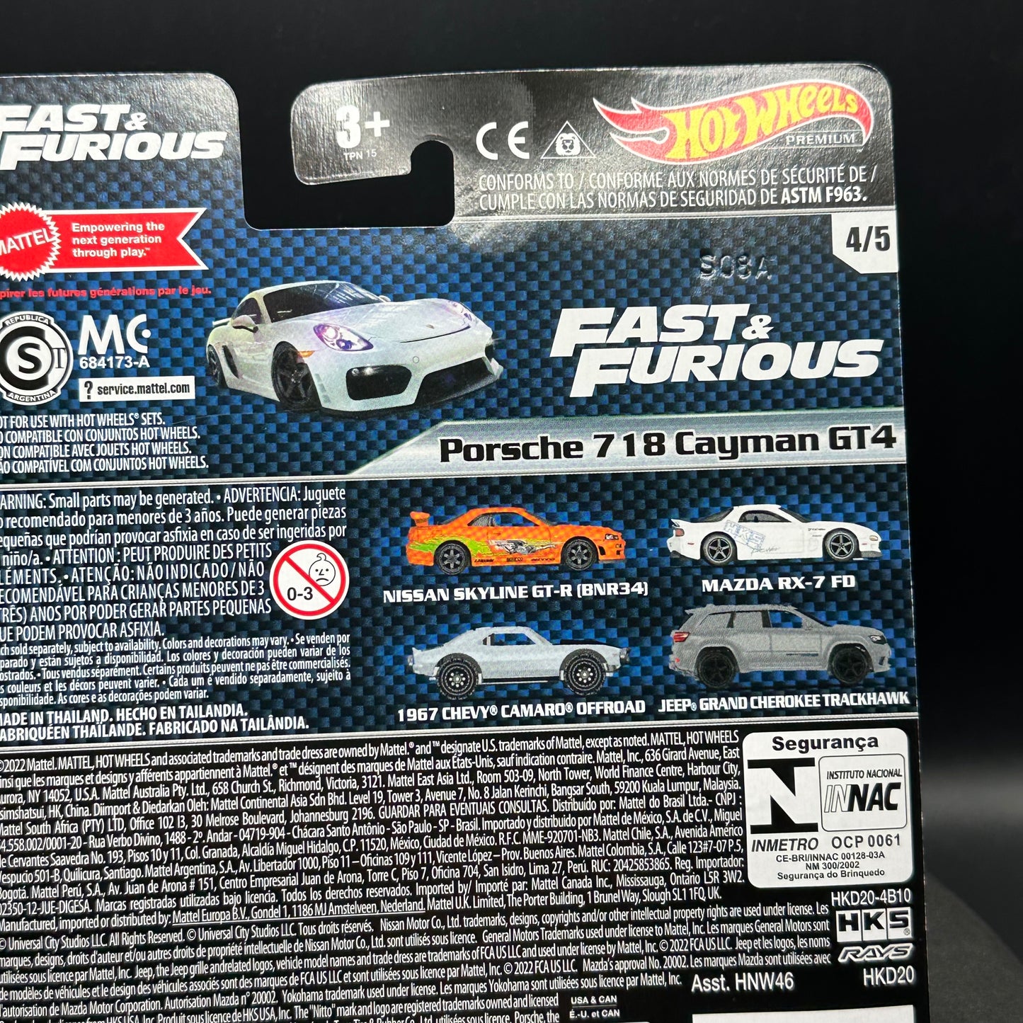 Hot Wheels Premium Fast and Furious Porsche GT4