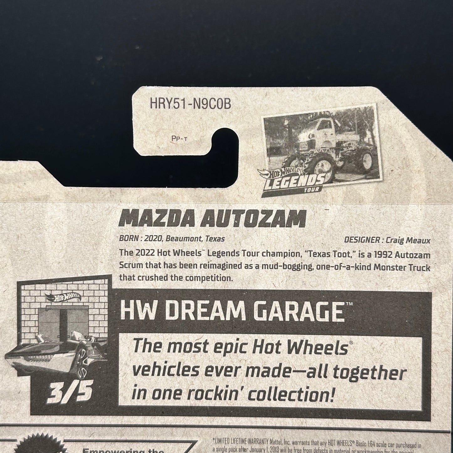 Hot Wheels Mazda Autozam White