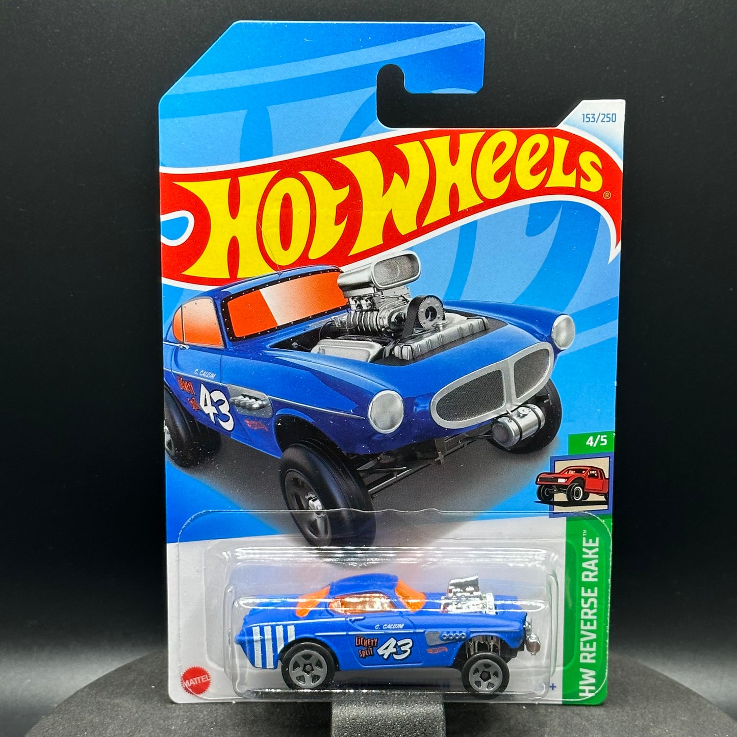 Hot Wheels Volvo P1800 Gasser Blue