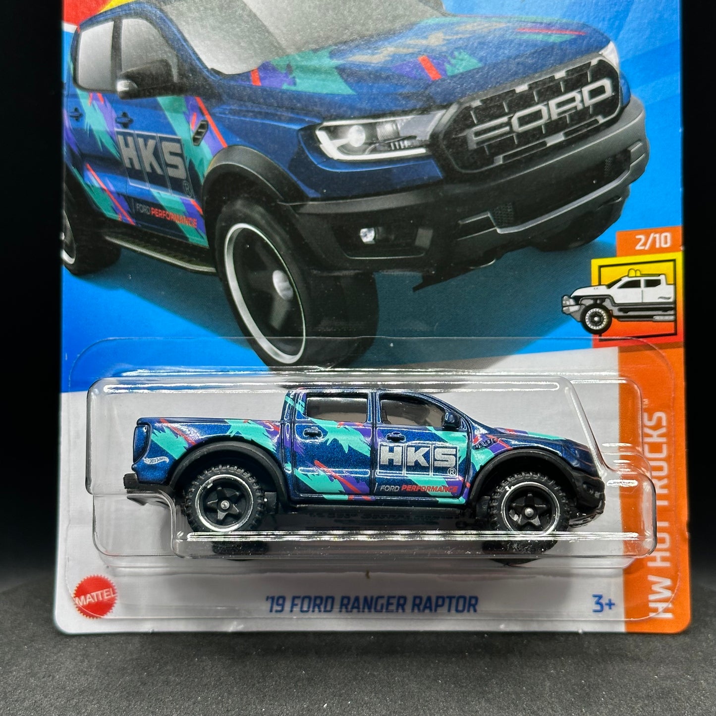 Hot Wheels HKS Ford Ranger Raptor Blue