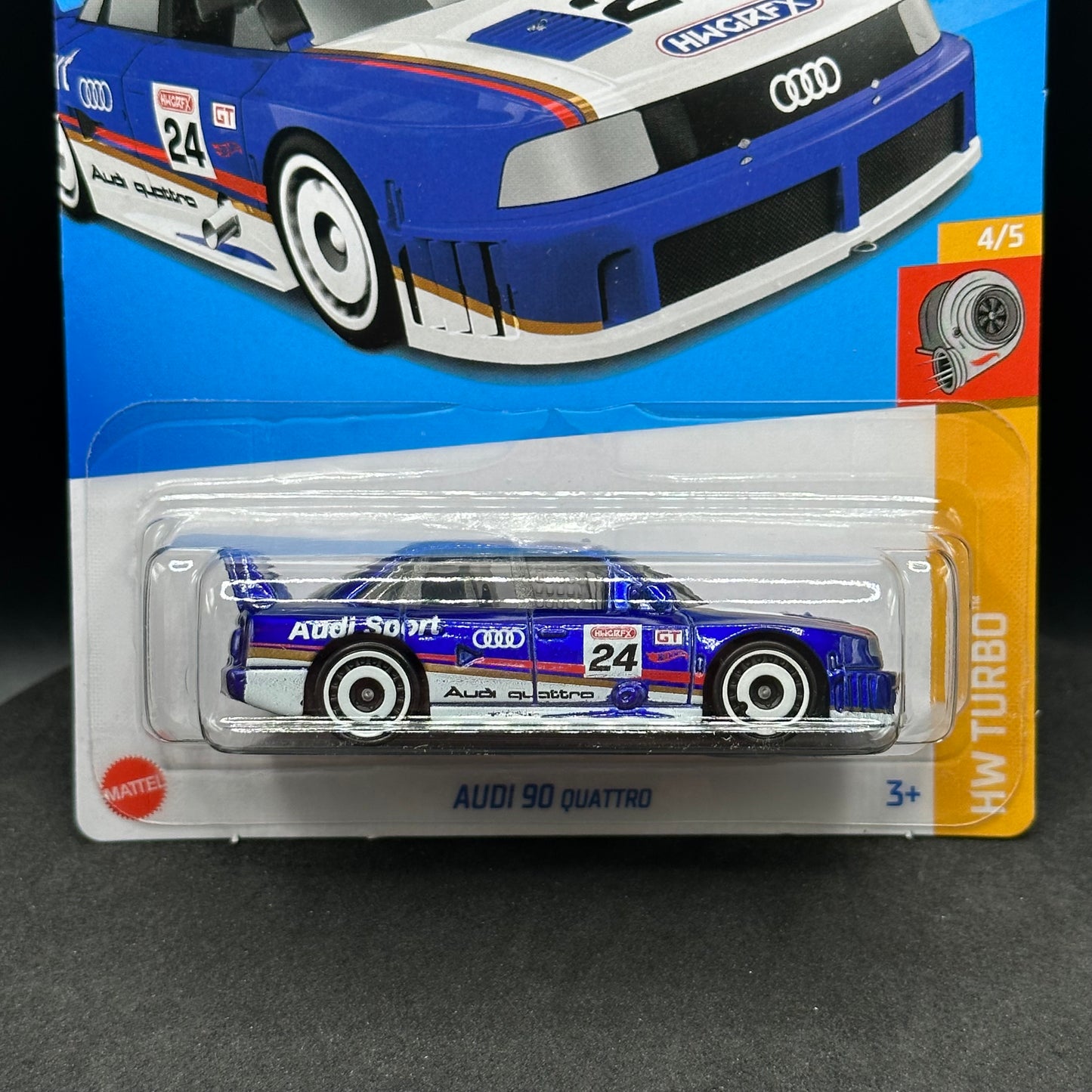 Hot Wheels Audi 90 Quattro Blue