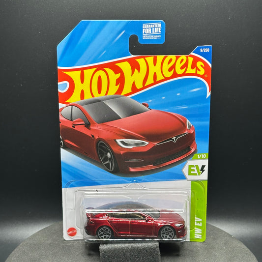 Hot Wheels Tesla Model S Plaid Red
