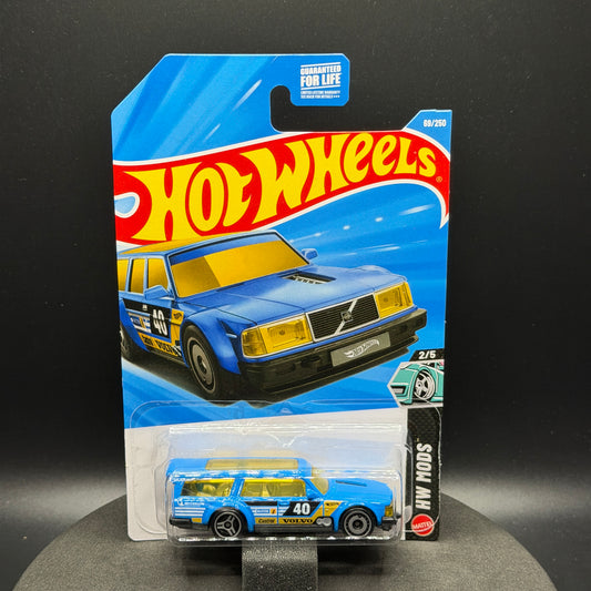 Hot Wheels Volvo 240 Drift Wagon Blue