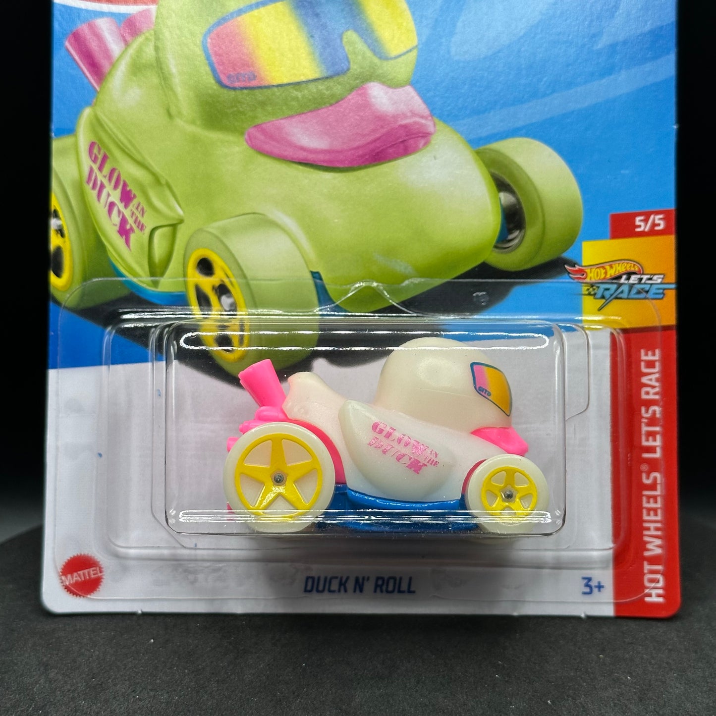 Hot Wheels Duck N Roll Glow in the Dark