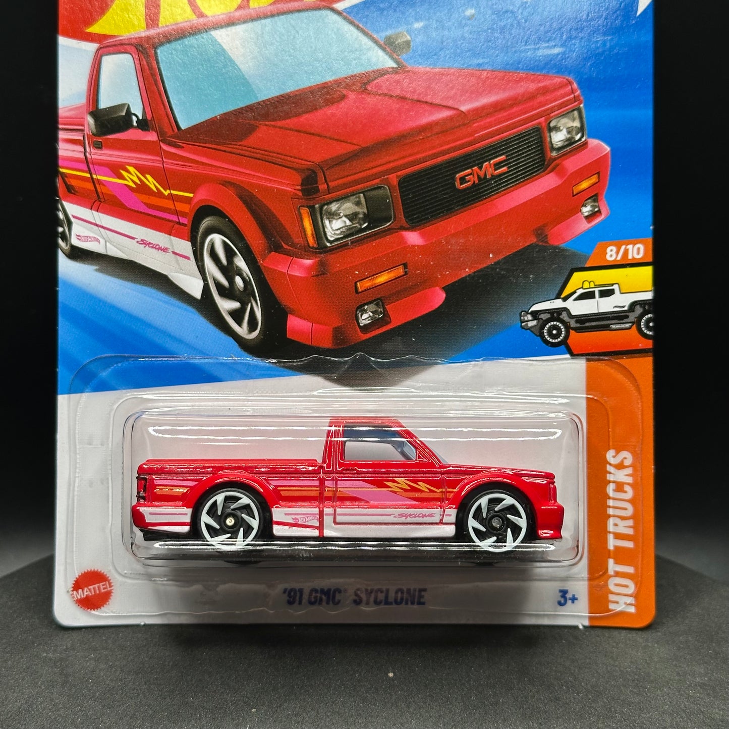Hot Wheels ‘91 GMC Syclone Red