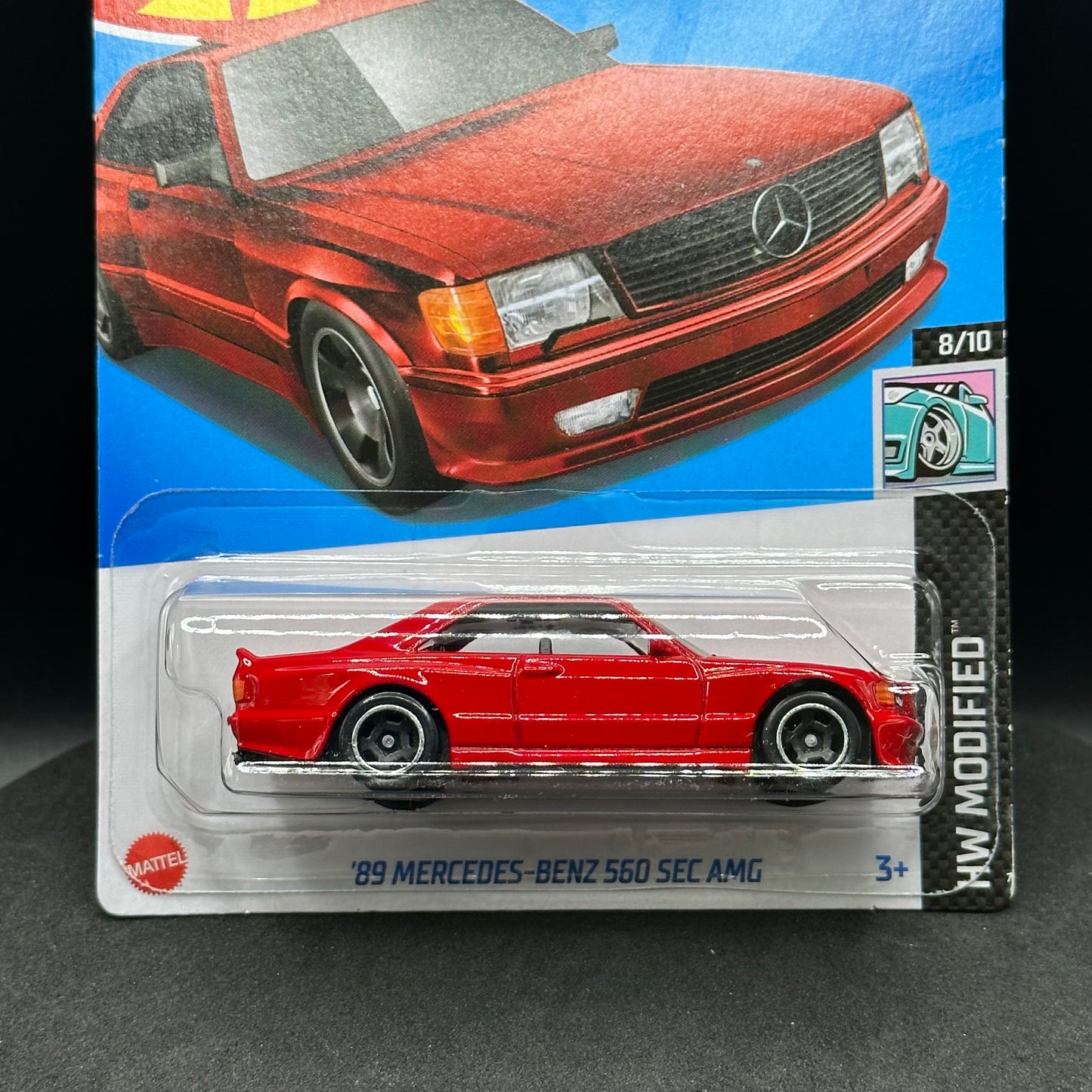 Hot Wheels Mercedes 560 SEC AMG Red