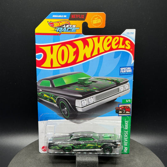 Hot Wheels Layin Lowrider Black/Green Flames