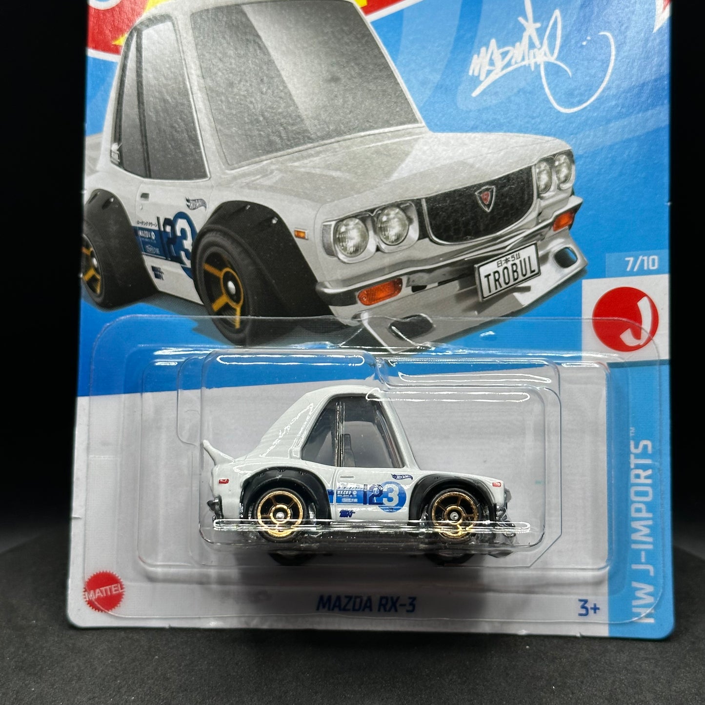 Hot Wheels Tooned Mazda RX-3 White