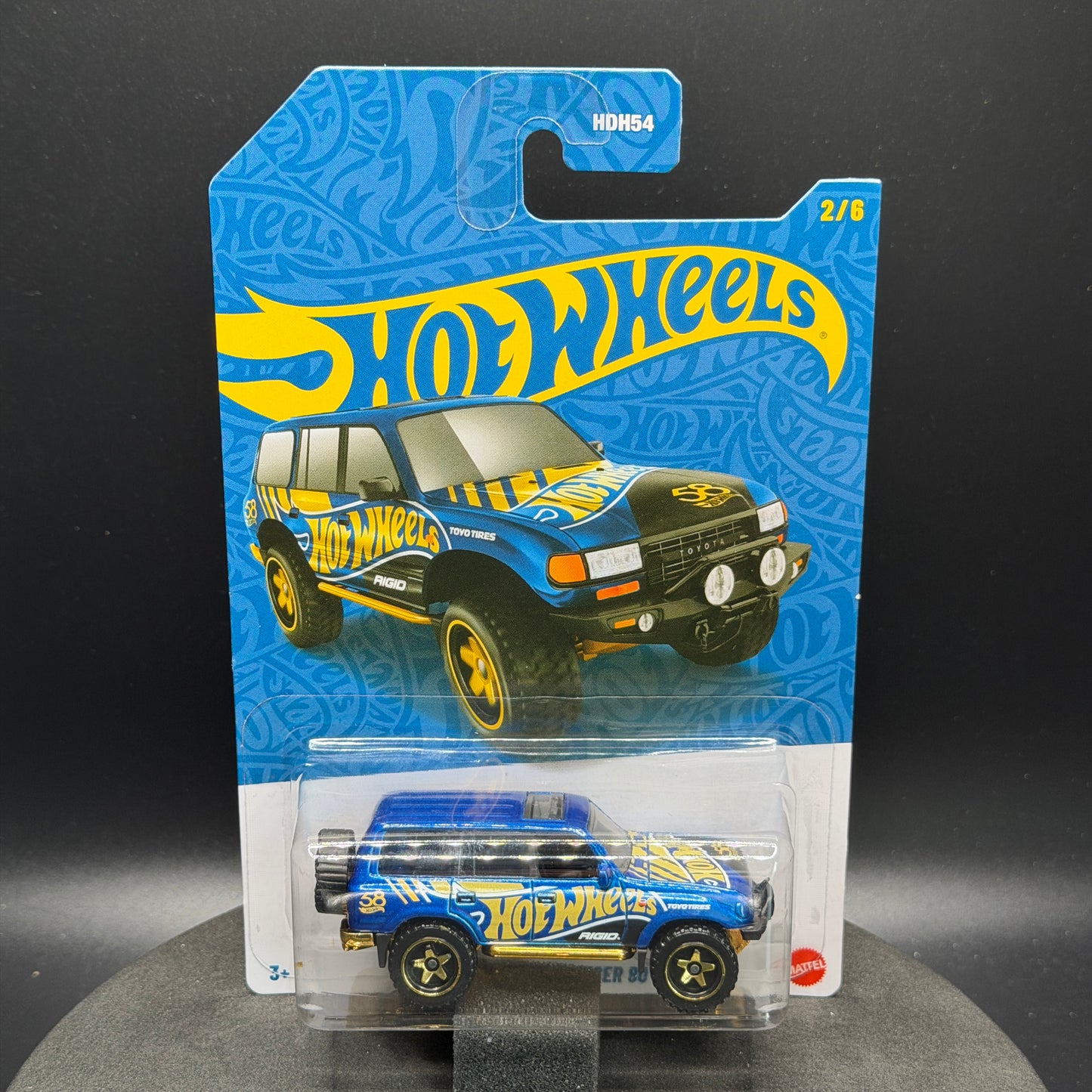 Hot Wheels Toyota Land Cruiser 80 Blue/Gold