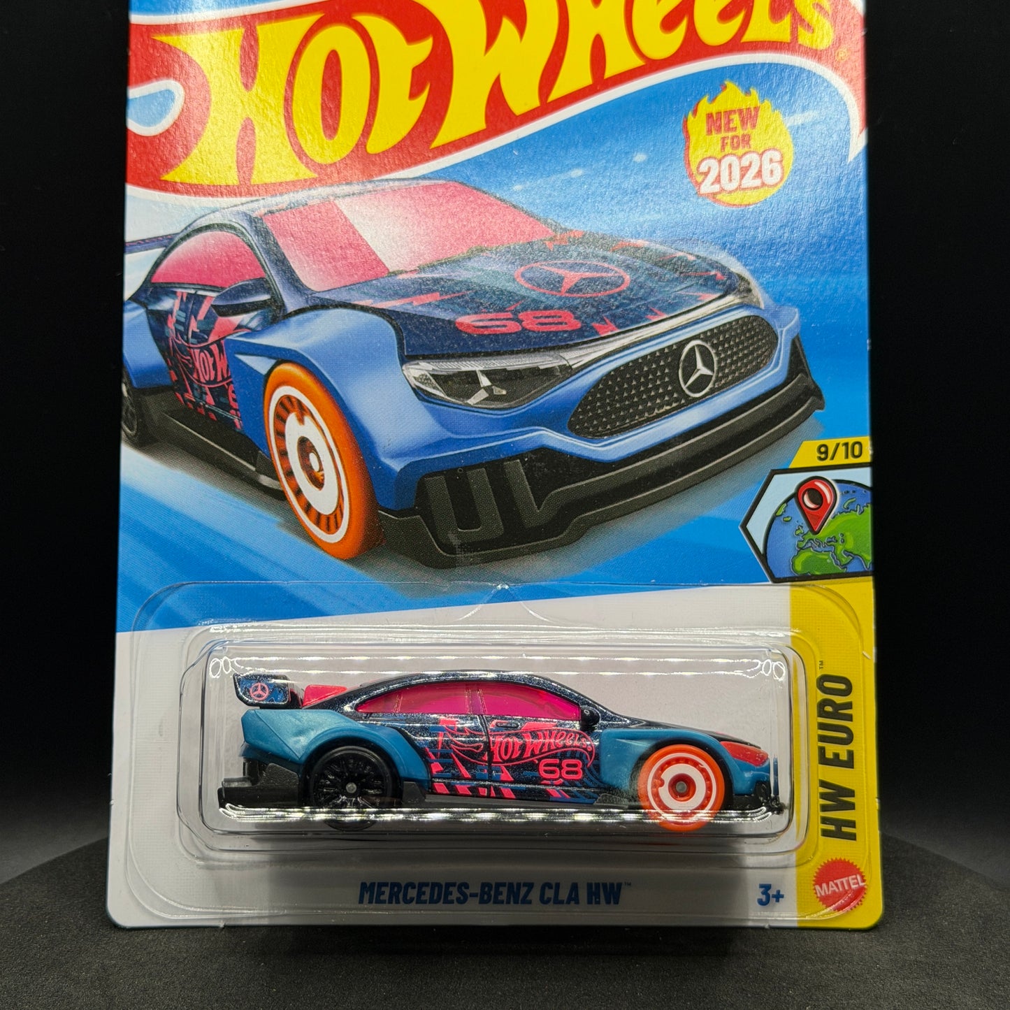 Hot Wheels Mercedes Benz CLA HW Blue Pink