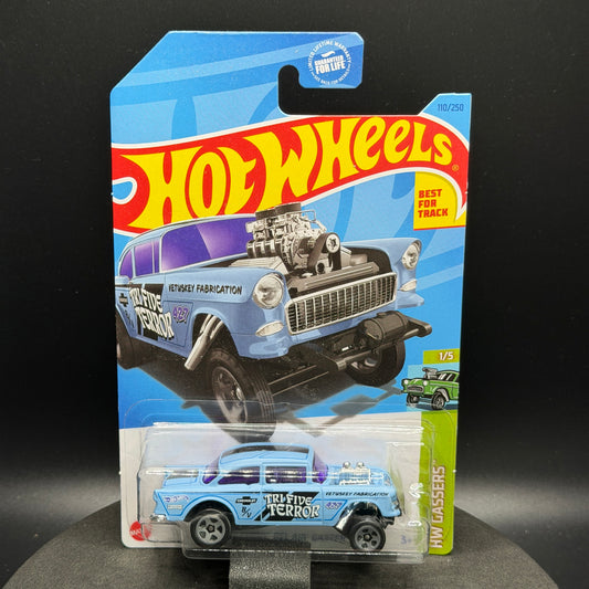 Hot Wheels ‘55 Chevy Bel Air Gasser Blue