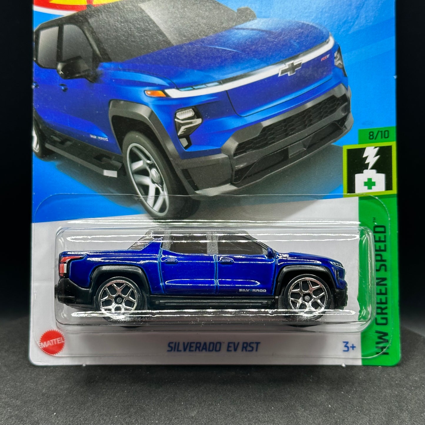 Hot Wheels Silverado EV RST Blue