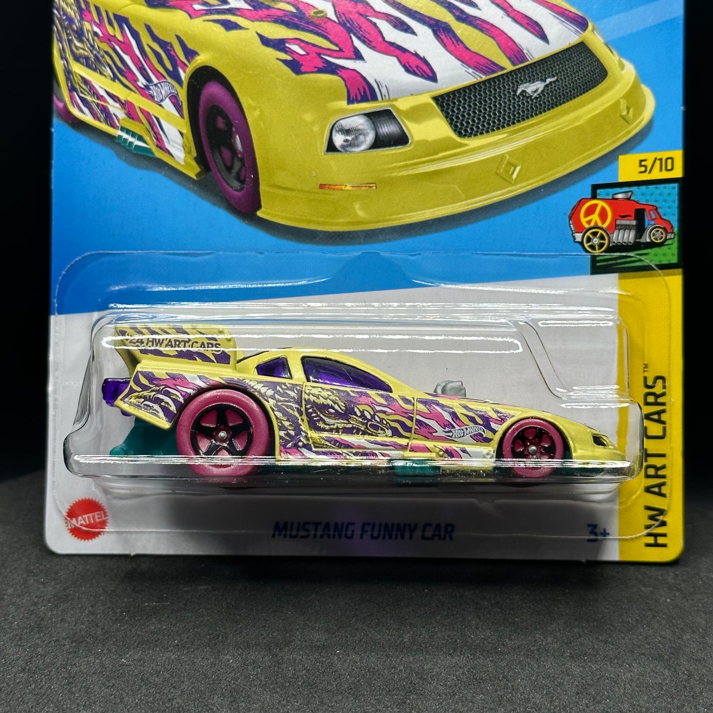 Hot Wheels Mustang Funny Car Yellow