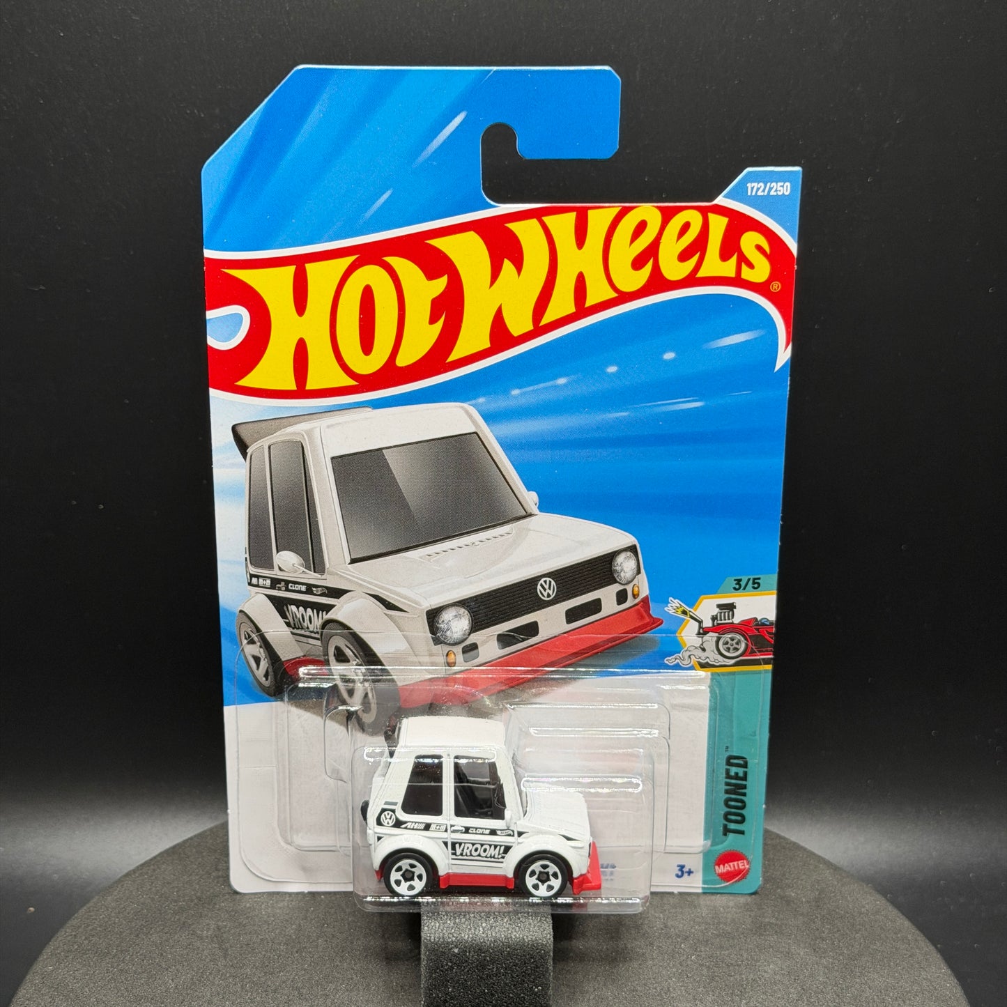 Hot Wheels Tooned VW Golf MK1 White