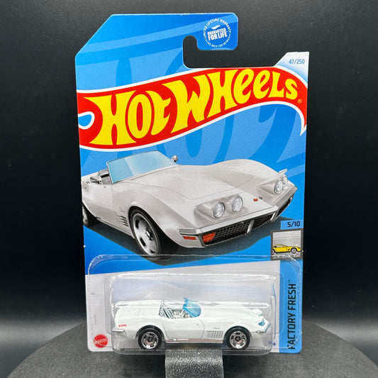 Hot Wheels ‘72 Corvette Stingray Convertible White