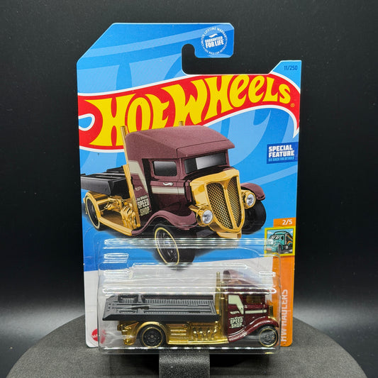Hot Wheels Fast Bed Hauler Maroon/Gold
