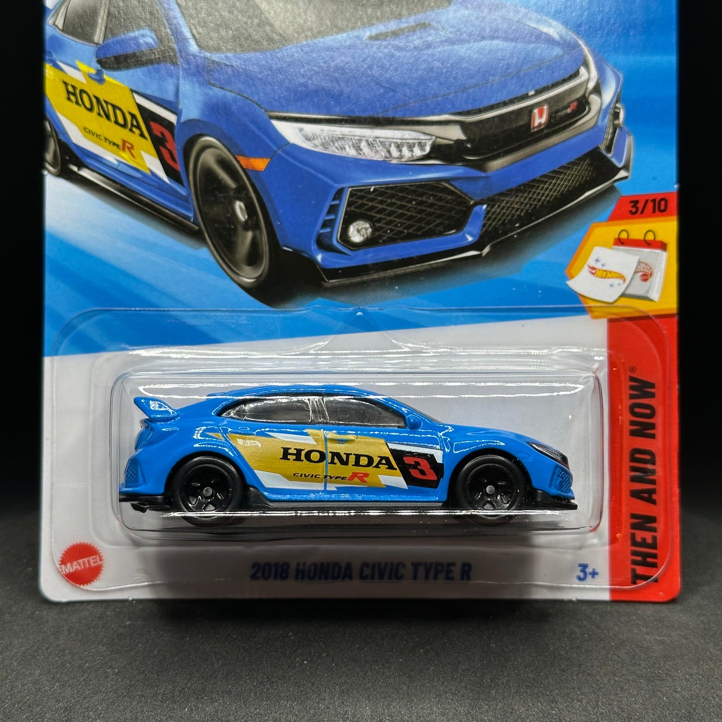 Hot Wheels 2018 Honda Civic Type R Blue