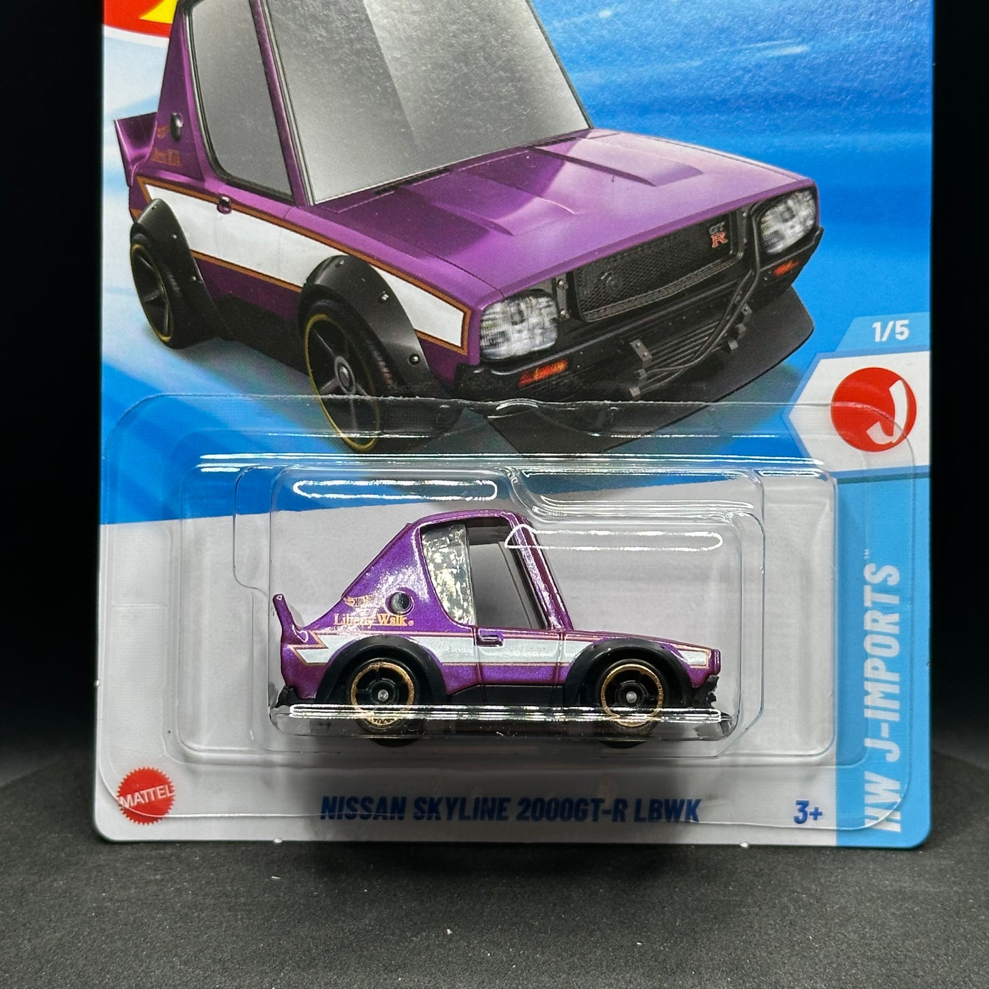 Hot Wheels Tooned Liberty Walk Nissan Skyline 2000GTR Purple