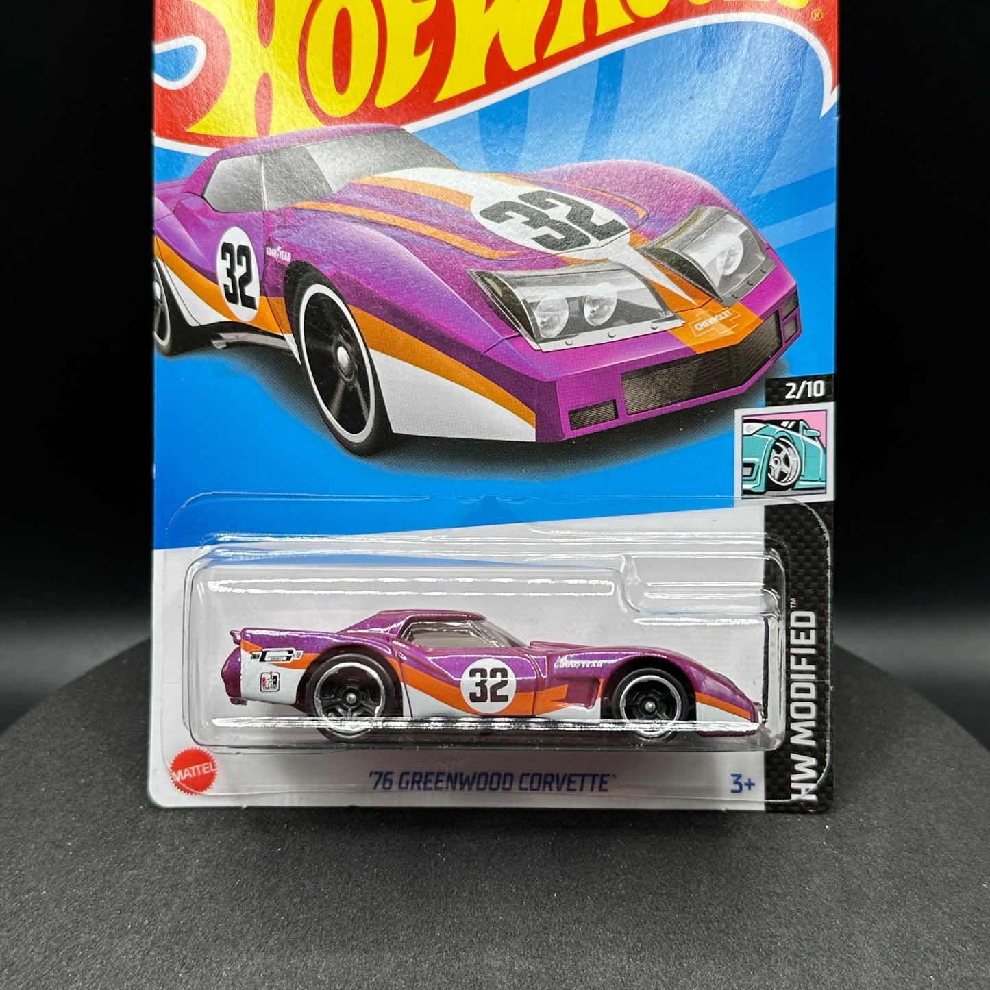 Hot Wheels Greenwood Corvette Purple