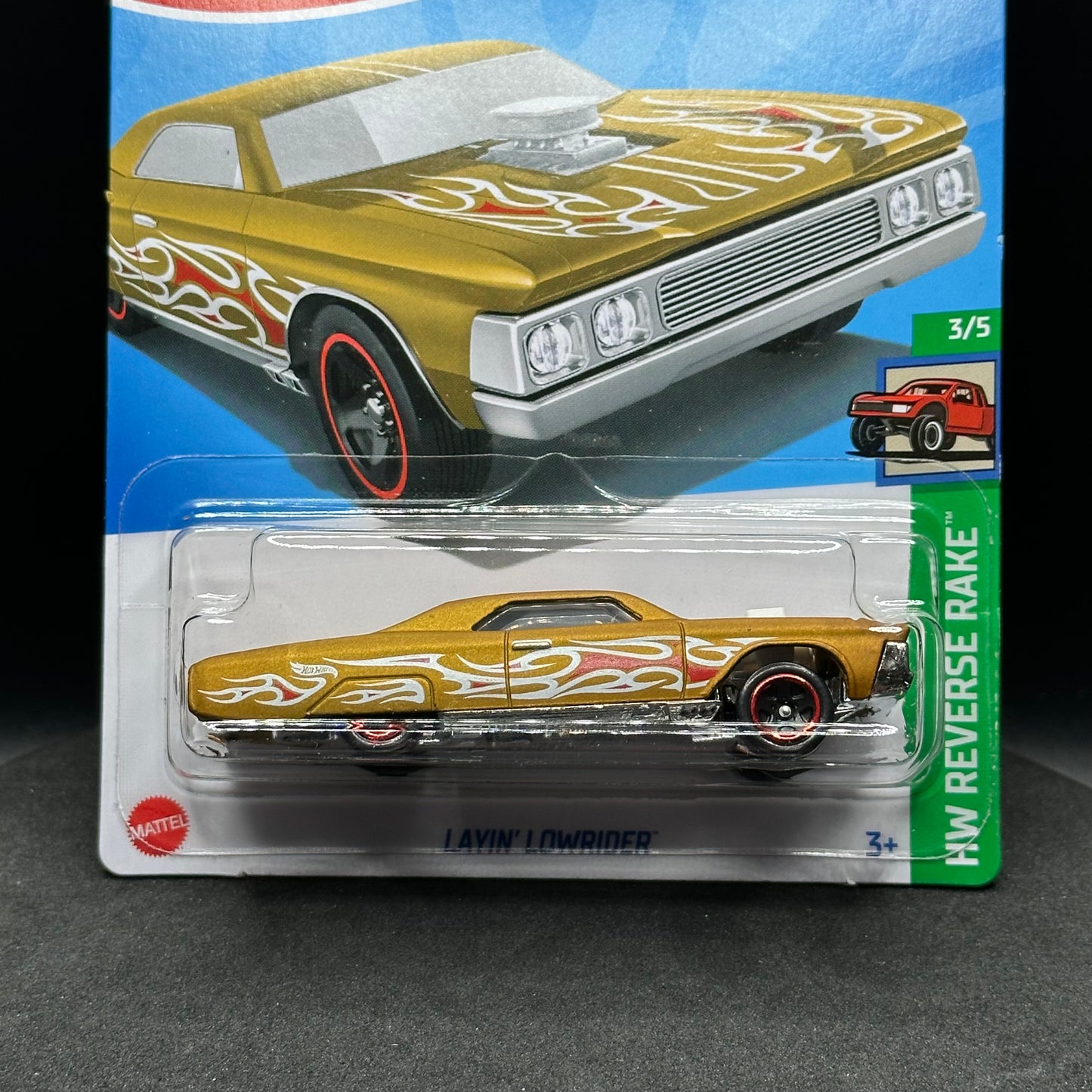 Hot Wheels Layin Lowrider Gold