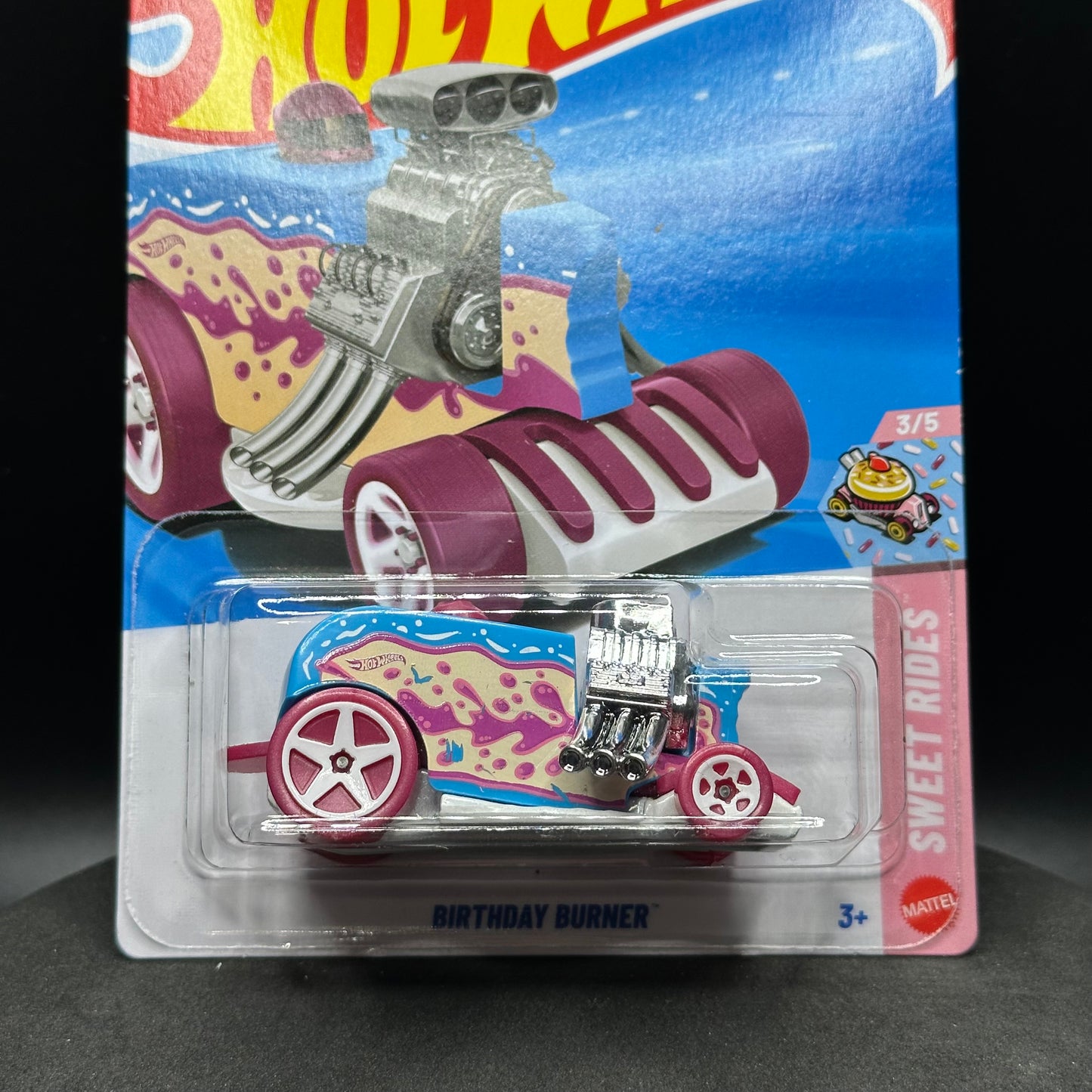 Hot Wheels Birthday Butner Blue Top