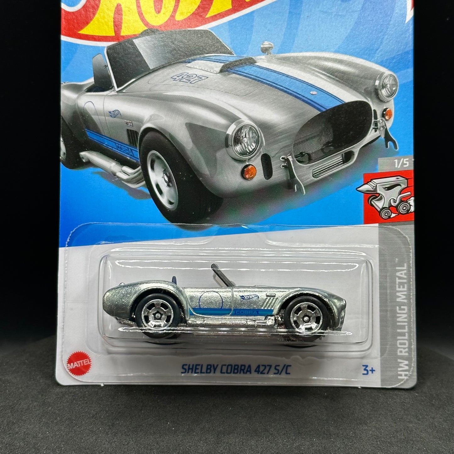 Hot Wheels Shelby Cobra 427 Silver