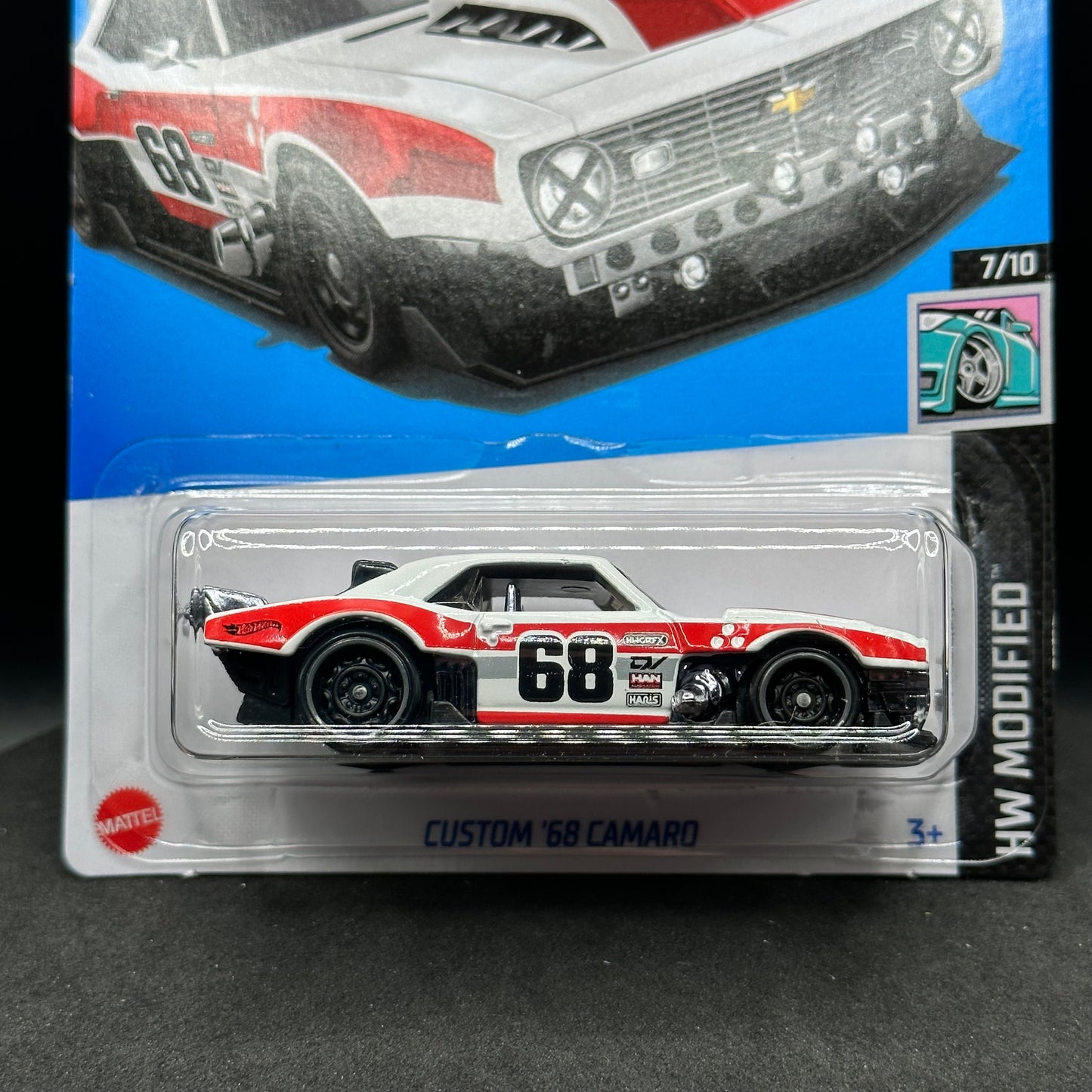 Hot Wheels Custom ‘68 Camaro White & Red