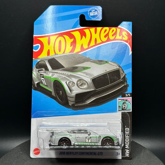 Hot Wheels Bentley Continental GT3 Silver