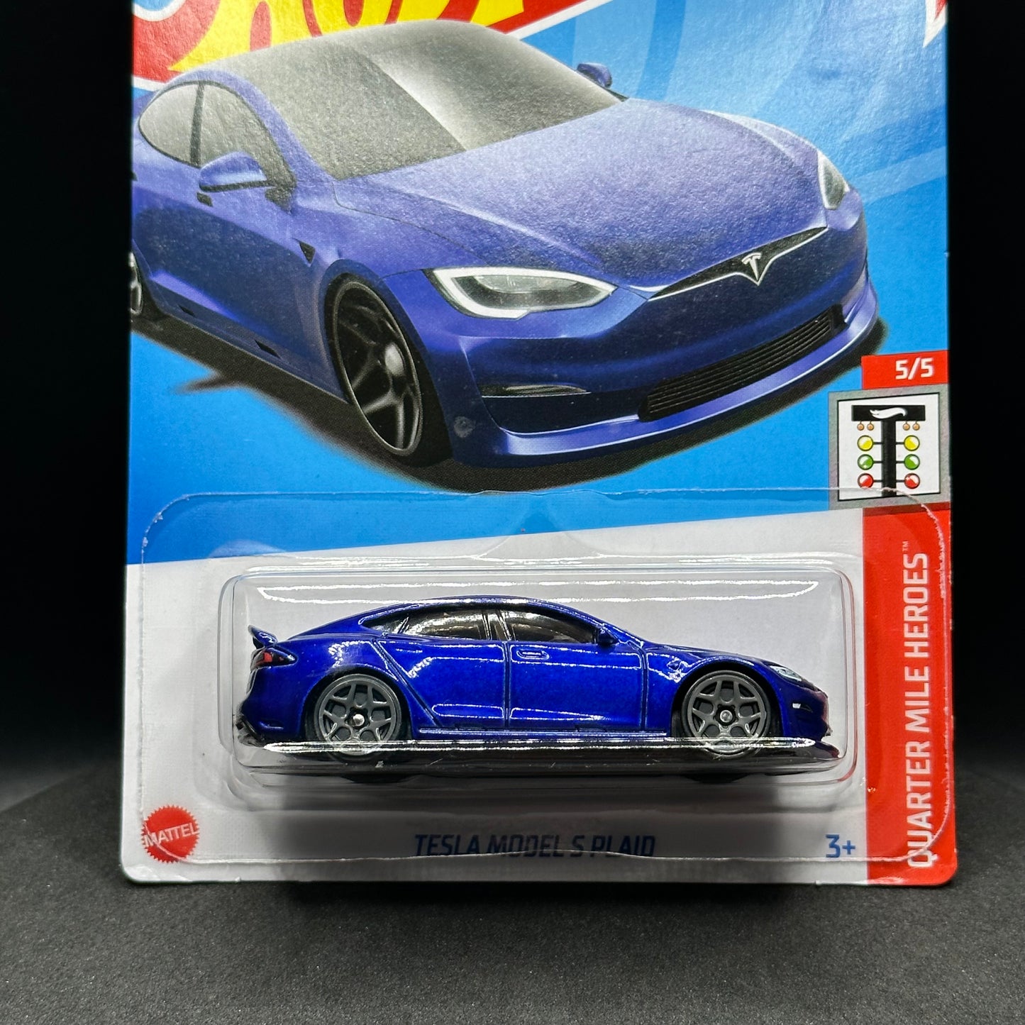 Hot Wheels Tesla Model S Plaid Blue