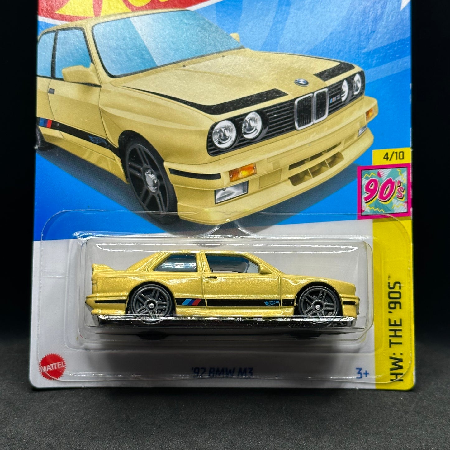 Hot Wheels ‘92 BMW M3 Yellow