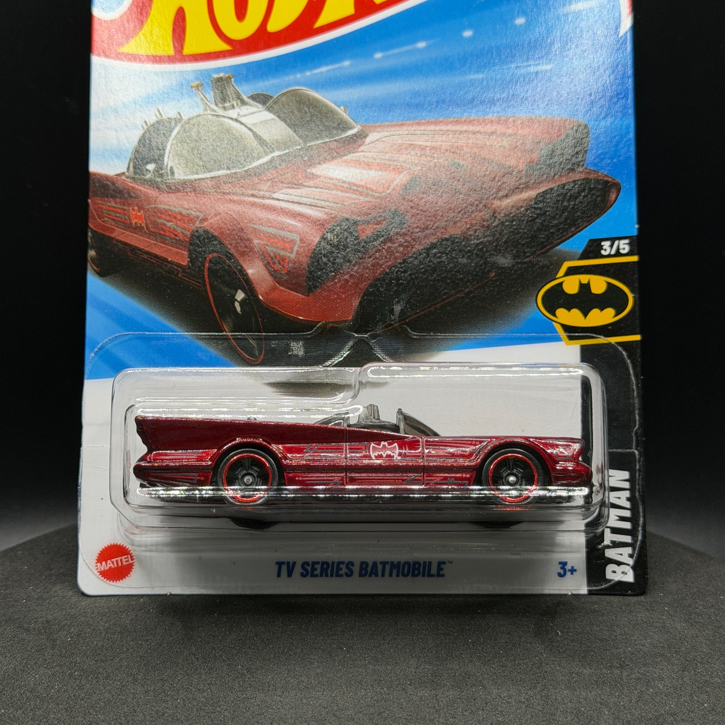 Hot Wheels Batman TV Series Batmobile Red
