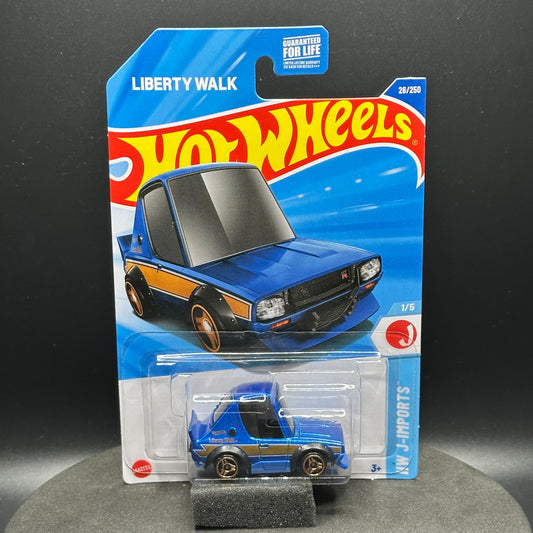 Hot Wheels Tooned Liberty Walk Nissan Skyline 2000 GTR Blue with Orange