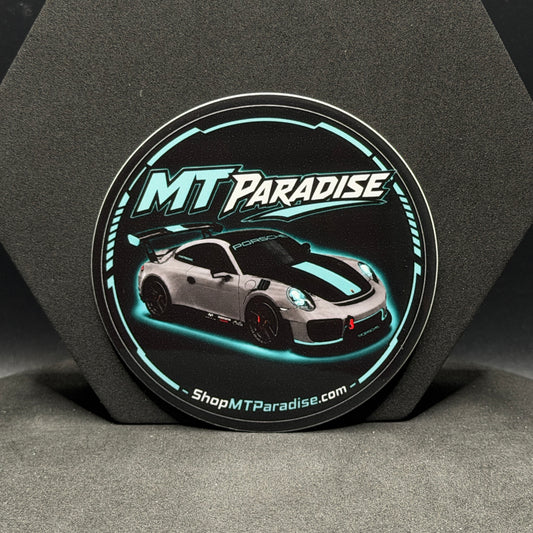 MT Paradise Porsche Logo Sticker