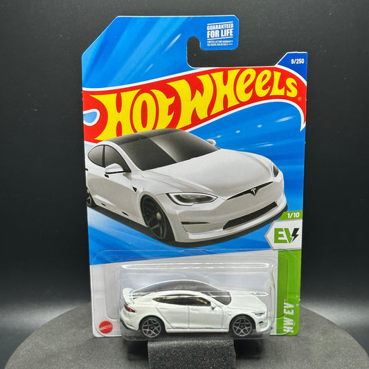Hot Wheels Tesla Model S Plaid White