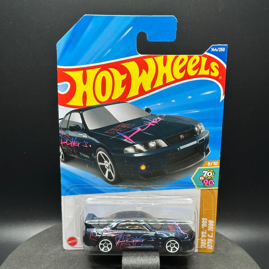 Hot Wheels Nissan Skyline GTR R33 Dark Blue HKS
